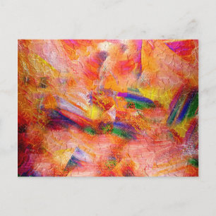 Carte Postale Peinture Abstraite Coucher de soleil infini