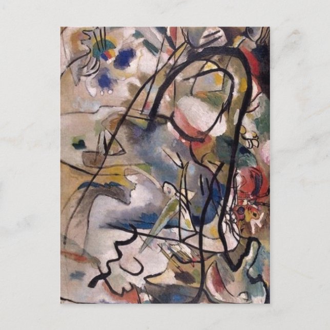 Carte Postale Peinture Abstraite Kandinsky (Devant)