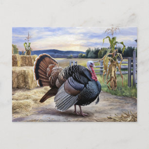 Carte Postale Peinture agricole de Turquie rustique Thanksgiving