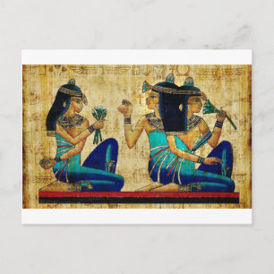 CARTE POSTALE PEINTURE ANCIENNE EN EGYPTE