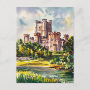 Carte Postale Peinture aquarelle du château de Dover