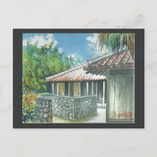 Carte postale Peinture aquarelle Okinawa Ishigaki