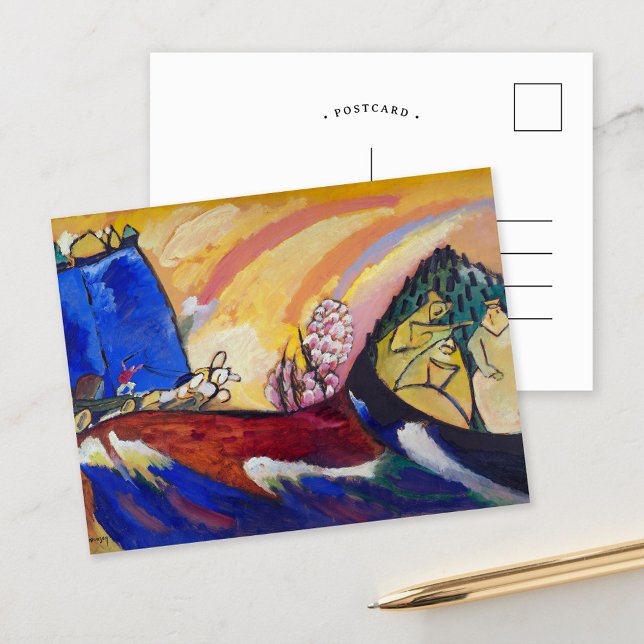 Carte Postale Peinture avec Troïka | Kandinsky (Créateur téléchargé)