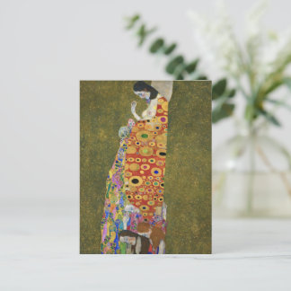 Carte Postale Peinture célèbre de Gustav Klimt's Hope II (1907-1