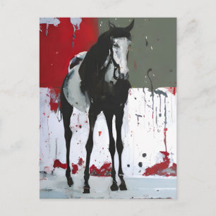 Carte postale Peinture Cheval Pinto