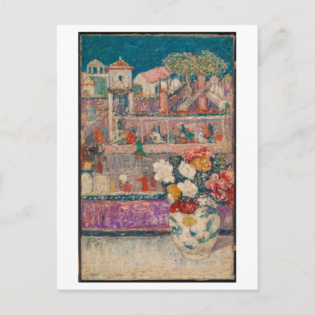 Carte postale Peinture de Begonias (Devant)