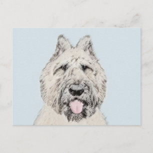 Carte Postale Peinture de Bouvier des Flandres - Art original de