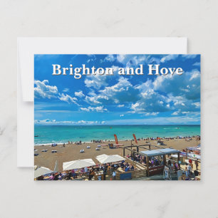 Carte Postale Peinture de Brighton et Hove Beach