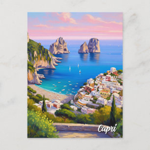 Carte Postale Peinture de Capri Italie