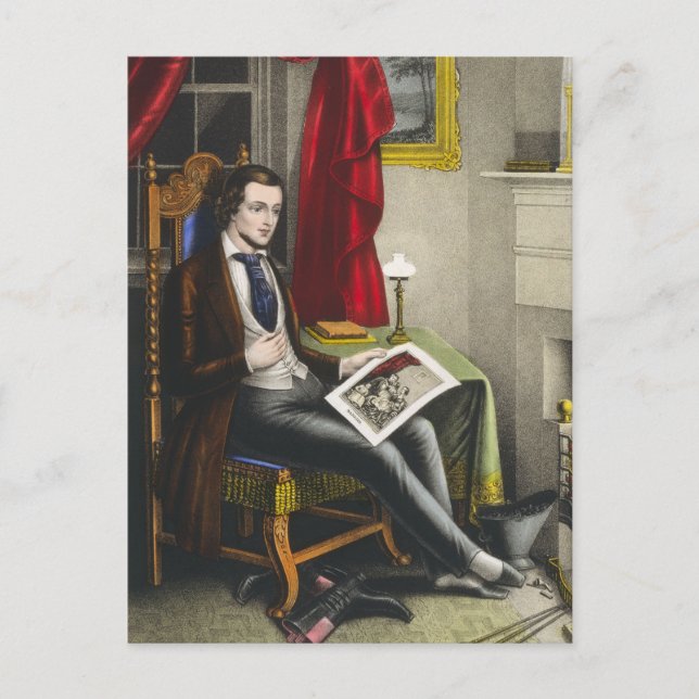 Carte Postale Peinture de célibataire unique (Devant)