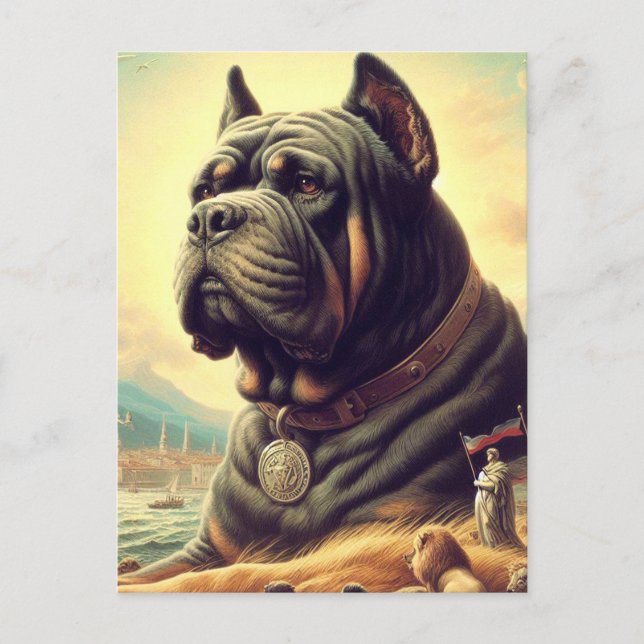 Carte Postale Peinture de Corso en Canne Rétro (Devant)
