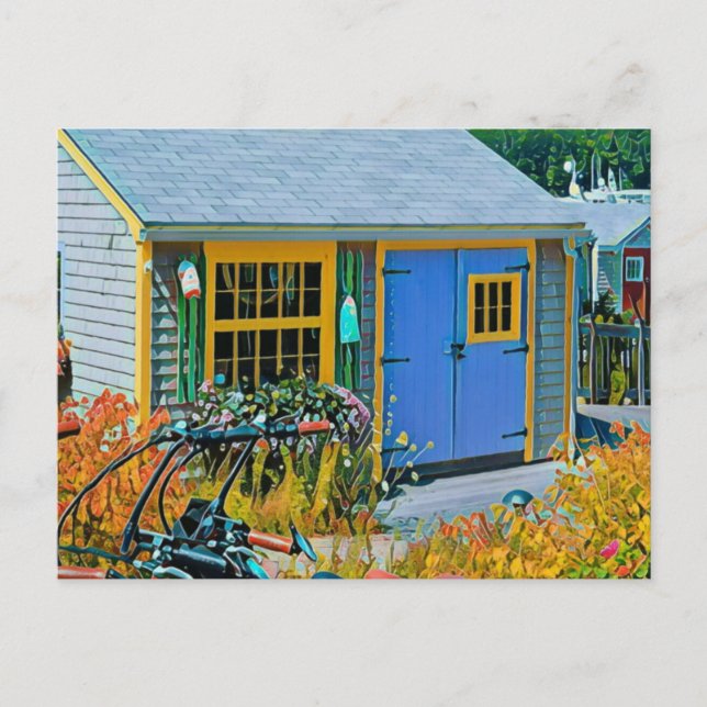 Carte Postale Peinture de cyclisme géniale (Devant)