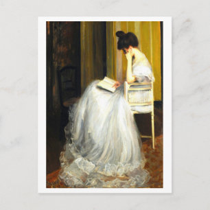 Carte Postale Peinture de femme lisant