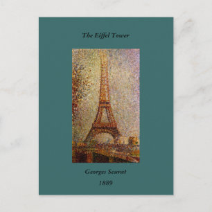 Carte Postale Peinture de Georges Seurat : La Tour Eiffel (1889)