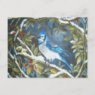 Carte Postale Peinture de jais bleu