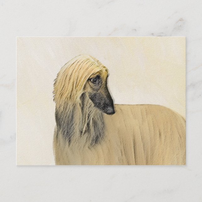 Carte Postale Peinture de la hache afghane - jolie art original  (Devant)