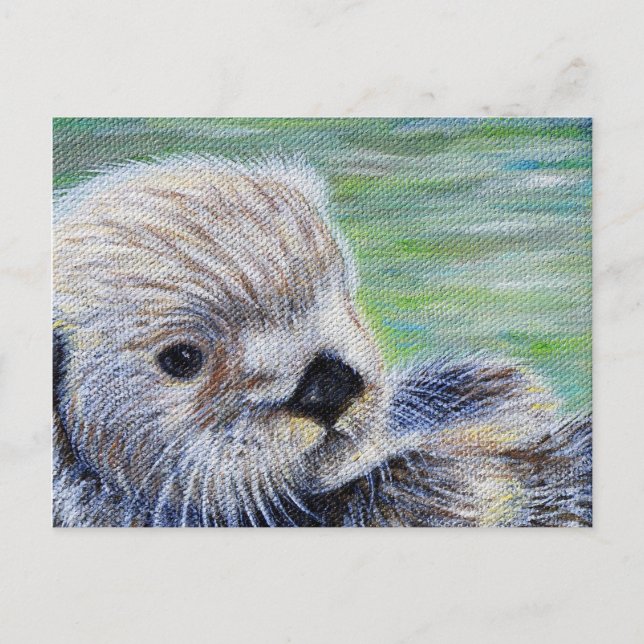 Carte Postale Peinture de la Loupe de mer (Devant)