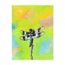 Peinture de libellules chatoyante