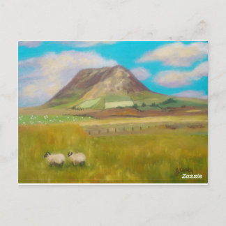 Carte postale Peinture de montagne Slemish par Joa