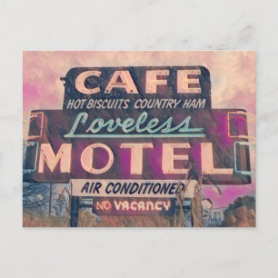Carte Postale Peinture de néon au Loveless Cafe