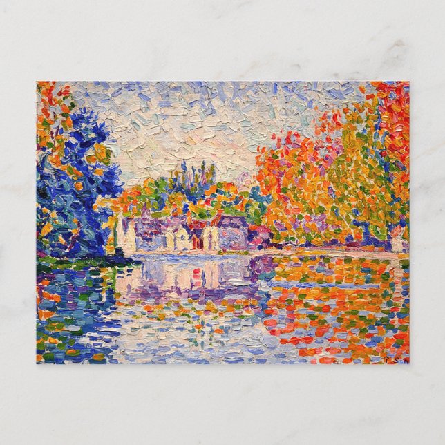Carte Postale Peinture de Seine Art Paul Signac (Devant)