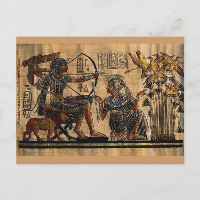 Carte Postale Peinture de tombes sur le papyrus (Devant)