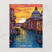 Peinture de Venise au coucher du soleil | Italie |