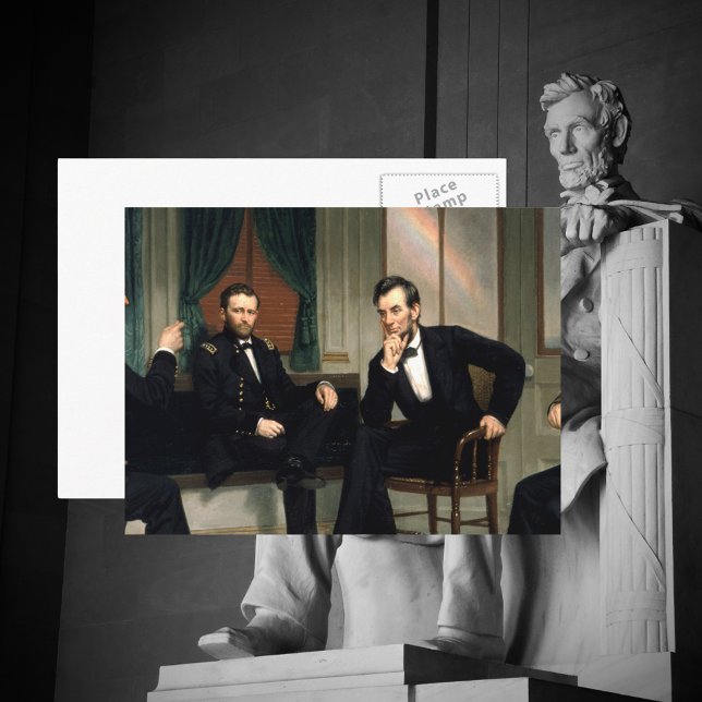 Carte Postale Peinture des Peacemakers de 1868 (The Peacemakers Painting of 1868 Postcard)