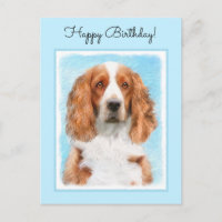 Peinture d'espagnol Welsh Springer - Art original 