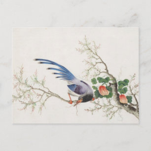 Carte Postale Peinture d'oiseaux chinois