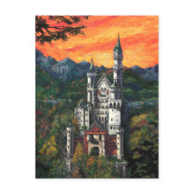 Peinture du château Schloss Neuschwanstein