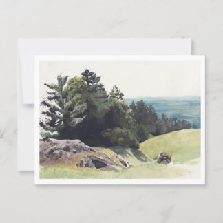 Carte Postale Peinture du paysage côtier de Californie