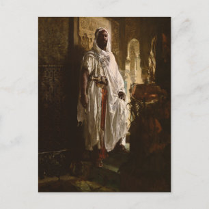 Carte Postale Peinture en chef maure africaine Portrait