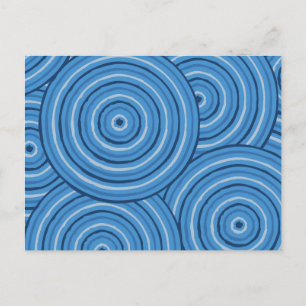 Carte Postale Peinture en ligne autochtone