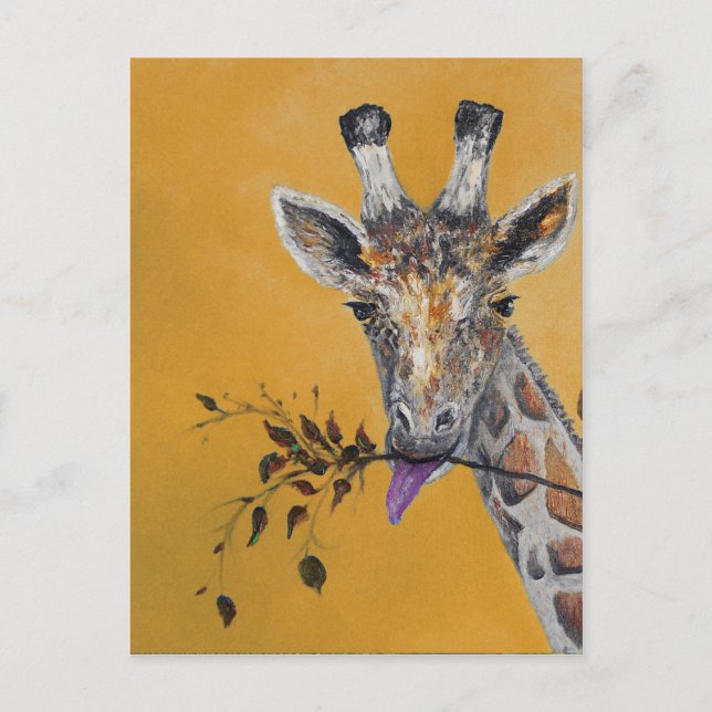 Carte Postale Peinture faciale de girafe (Devant)