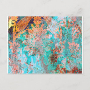 Carte Postale Peinture florale