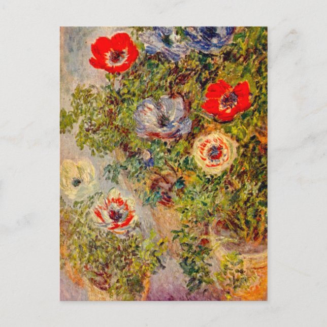 Carte Postale Peinture impressionniste florale - Claude Monet (Devant)