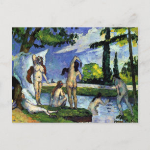 Carte Postale Peinture impressionniste par des baigneurs de