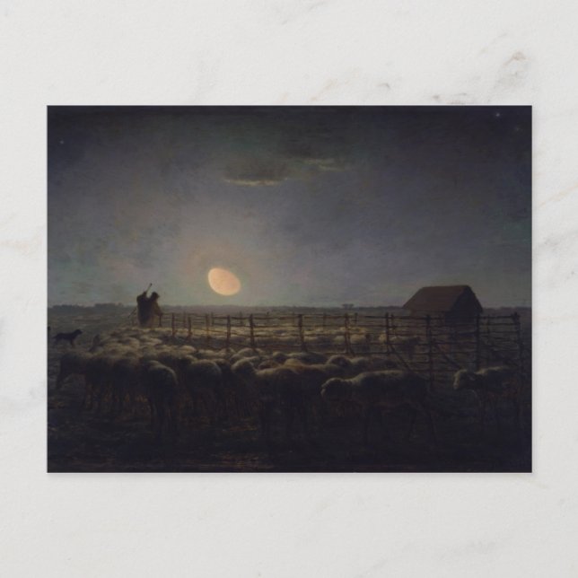 Carte Postale Peinture Jean Millet (Devant)