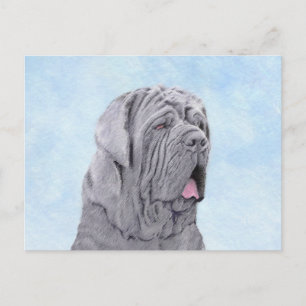 Carte Postale Peinture Mastiff Neopolitan - Art Chien original