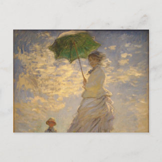 Carte Postale Peinture Monet Parapluie