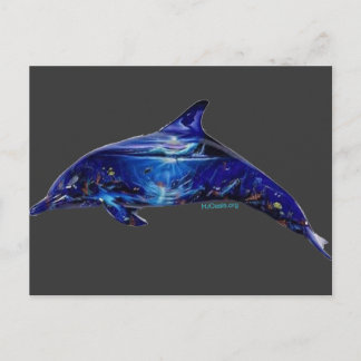 Carte Postale Peinture murale dans le dauphin
