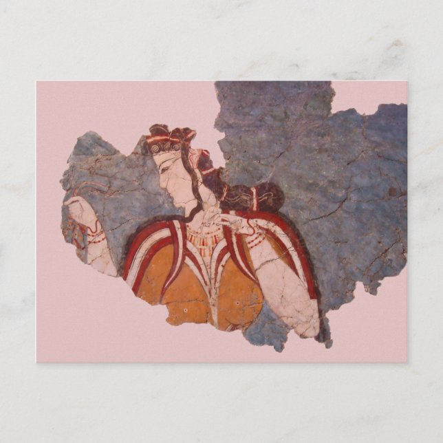 Carte postale Peinture murale Minoenne (Devant)