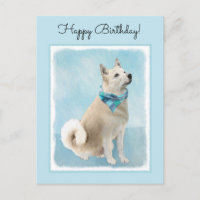 Peinture norvégienne Buhund - jolie art original c