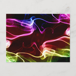 Carte Postale Peinture numérique Abstraite colorée