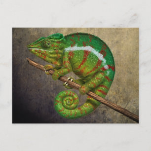 Carte Postale Peinture numérique Panther Chameleon
