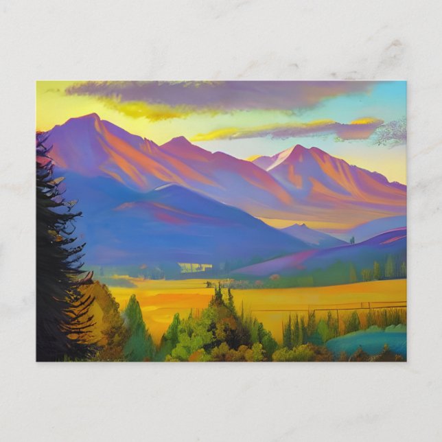 Carte Postale Peinture Oregon (Devant)