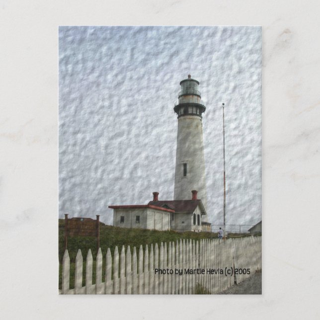 Carte Postale Peinture photo phare (Devant)