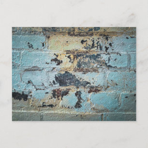 Carte Postale Peinture qui s'écaille sur une texture de mur de b