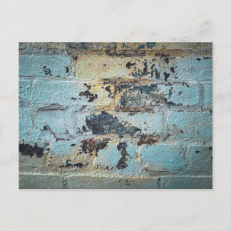 Carte Postale Peinture qui s'écaille sur une texture de mur de b